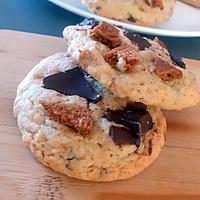 recette Cookies moelleux aux noix, chocolat et speculoos
