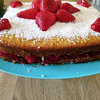 recette gateau noix de coco aux fraises au cake factory