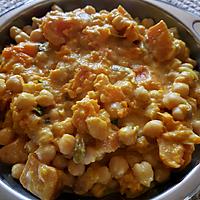 recette Curry de potiron aux pois chiches