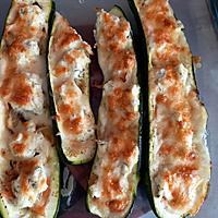 recette Courgette farcie au saumon