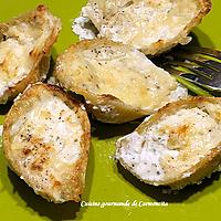 recette Gratin de pâtes Conchiglioni farcies au fromage ail et fines herbes