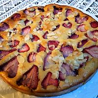 recette Gâteau fraises, amande et ricotta