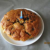 recette Moelleux à la vanille et Raisins secs gonflés dans du rhum