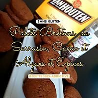 recette Sablé breton au sarrasin, chocolat, algues et épices ... sans gluten