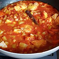 recette Cabillaud aux légumes et aux pois chiches