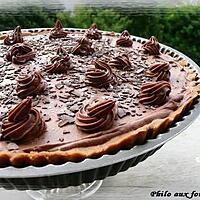 recette Tarte au chocolat au lait & au caramel au beurre salé