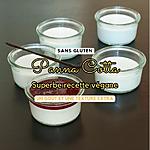 recette panna cotta végan à la crème de coco et au lait d'amande