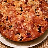 recette Gâteau aux yaourts, aux pêches et aux amandes