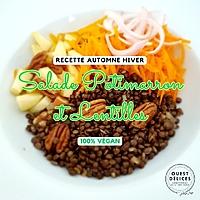 recette Salade de potimarron et lentilles