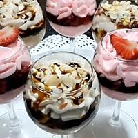 recette Verrines fraises caramel.