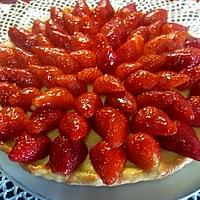 recette Tarte aux fraises à la crème pâtissière.