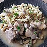 recette sauté de porc sauce saint félicien au cookéo