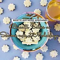 recette Biscuits apéritifs au sésame noir et molokheya