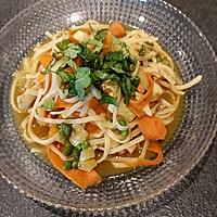 recette Soupe vietnamienne poulet crevettes