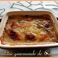 recette Cassolette de St jacques et saumon au Maroilles