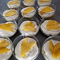recette Verrine mangue flambée au rhum mascarpone