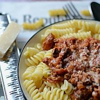 recette Pâtes sauce bolognaise végétale