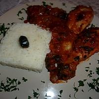 recette Pillons de poulet,sauce tomate Basquaise.