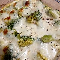 recette Gratin de brocolis à la mozzarella