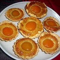 recette Tartelettes aux abricots.crème d'amande.cake factory.