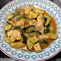 recette Poulet sauce curry rouge