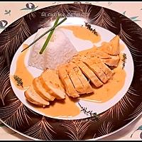 recette blanc de poulet, sauce moutarde et miel