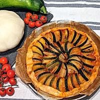 recette Tarte salée pâtisson et courgettes