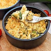 recette Crumble de courgettes chèvre