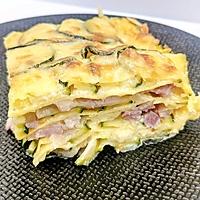 recette Lasagne rapide courgettes et lardons