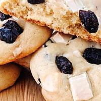 recette Cookies au chocolat blanc et cranberries pour le goûter