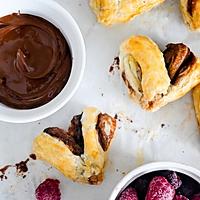 recette Cœurs feuilletés croustillants garnis de Nutella fondant