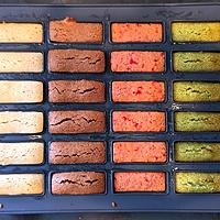 recette Assortiment colorés de petits financiers