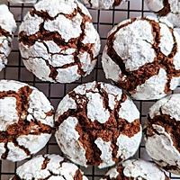 recette Meilleurs crinkles au chocolat (biscuits craquelés)