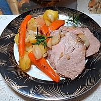 recette rôti de porc en papillote et ses légumes