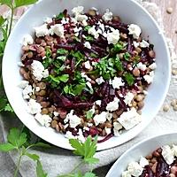 recette Salade de lentilles, betterave et féta