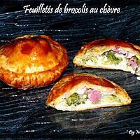 recette Feuilletés de brocolis au chèvre