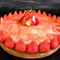 recette Tarte rhubarbe et fraise