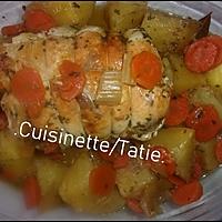 recette Rôti de filet de dinde.carottes,pomme de terre.au cookéo.