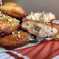 recette BEIGNETS DE BANANE AU MIEL PUR ET PISTACHES D'ALEP