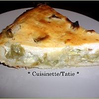recette Tarte à la rhubarbe,crème ricotta/cannelle.