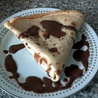 recette CREPES A LA CREME DE MARRONS AU CHOCOLAT