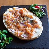 recette bruchetta fromage frais et au saumon fumé