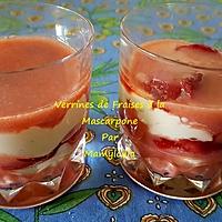 recette Verrines de Fraises à la Mascarpone