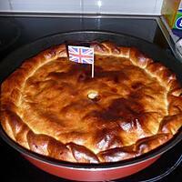 recette Tourte au comté, jambon, champignons et oignons