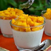recette Panna cotta à la mangue