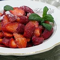 recette LES FRAISES AU SUCRE- DESSERT FACILE TRADITIONNEL DES TABLES BÔNOISES