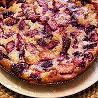 recette Clafouti aux pêches et aux amandes