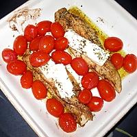 recette Escalopes de dinde à la feta et tomates cerises