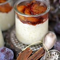 recette Riz au lait et quetsches poelées