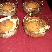recette Verrines à la pèches..
